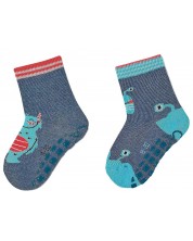 Детски чорапи с бутончета Sterntaler - 2 чифта, 21/22, 18-24 месеца -1