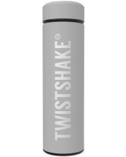 Детски термос Twistshake - Hot or Cold, сив, 420 ml