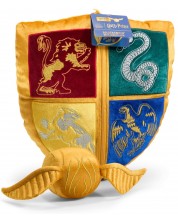 Декоративна възглавница The Noble Collection - Hogwarts Crest and Snitch