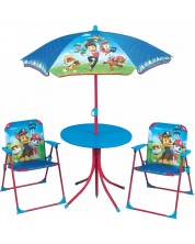 Детски градински комплект Fun House - Маса със столчета и чадър, Пес патрул -1
