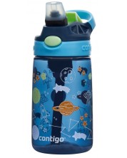 Детска бутилка за вода Contigo Easy Clean - Blueberry Cosmos, 420 ml