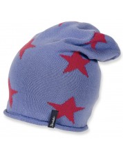 Детска плетена шапка Sterntaler - На звезди, 51 cm, 18-24 месеца, светлосиня