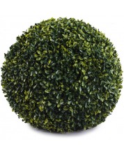 Декоративна топка Rossima - Камелия, 38 сm, PVC, тъмнозелена