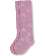 Детски памучен чорапогащник Sterntaler - Звездички, 86 cm, 10-12 месеца, розов -1