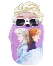 Детски комплект Cerda - Шапка и слънчеви очила, Frozen II