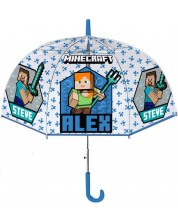 Детски чадър Coriex Minecraft - Бяло и синьо -1