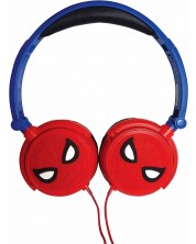Детски слушалки Lexibook - Spider-Man HP010SP, сини/червени