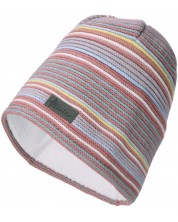 Детска шапка на райе Sterntaler - От органичен памук, 53 cm,  2-4 г