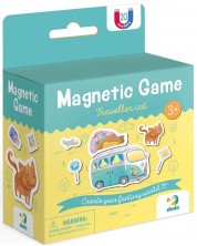 Детска магнитна игра Dodo - Пътешестваща котка -1