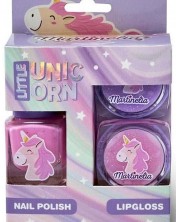 Детски козметичен комплект Martinelia - Little Unicorn, 3 броя  -1