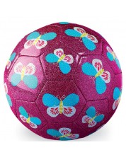 Детска футболна топка Crocodile Creek - Пеперуди, 18 cm