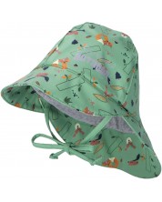 Детска шапка за дъжд Sterntaler - 49 cm, 12-18 месеца, зелена -1