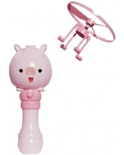 Детска играчка Raya Toys - Изстрелвачка за сапунени балони Прасе -1