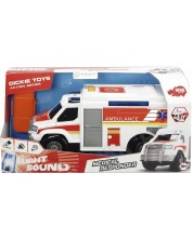 Детска играчка Dickie Toys - Линейка, със звуци и носилка -1