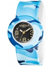 Детски часовник Bill's Watches Mini - Blue Camo