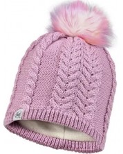 Детска Шапка BUFF - Knitted & Fleece hat kids Nina, лилава -1