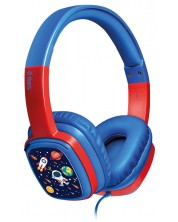 Детски слушалки ttec - SoundBuddy, сини/червени -1