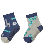 Детски чорапи със силиконова подметка Sterntaler - 19/20 размер, 12-18 месеца, 2 чифта -1