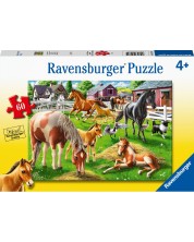 Детски пъзел Ravensburger от 60 части - Щастливи коне -1