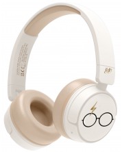 Детски слушалки OTL Technologies - Harry Potter, безжични, бели -1