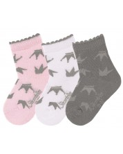 Детски чорапи за момиче Sterntaler, - 17/18, 6-12 месеца, 3 чифта -1