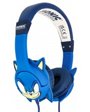 Детски слушалки OTL Technologies - Sonic rubber ears, сини -1