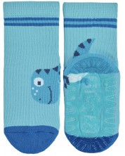 Детски чорапи  със силиконова подметка Sterntaler- С динозавър, 17/18 размер, 6-12 месеца -1