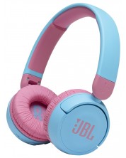 Детски слушалки с микрофон JBL - JR310 BT, безжични, сини