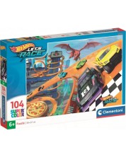 Детски пъзел Clementoni от 104 части - Hot Wheels (вариант 1) -1