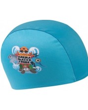 Детска шапка за плуване Arena - AWT Polyester JR, синя -1
