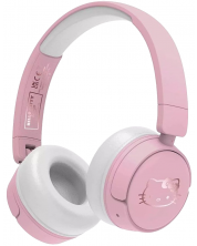 Детски слушалки OTL Technologies - Hello Kitty, безжични, розови