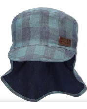 Детска шапка с козирка и UV 50+ защита Sterntaler - С квадратчета, 51 cm, 18-24 месеца -1