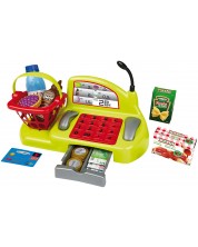 Детска играчка Ecoiffier - Касов апарат с продукти -1