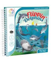 Детска магнитна игра Smart Games - Flippin Dolphins