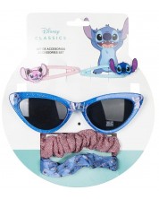 Детски комплект Cerda - Аксесоари за коса и слънчеви очила, Stitch