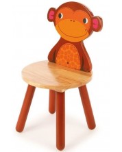 Детско дървено столче Bigjigs - Маймунка