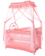 Детска кошара Lorelli Magic Sleep - Princess, розова -1