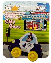 Детска играчка Jagu - Говорещи автомобили, Полицейска кола -1