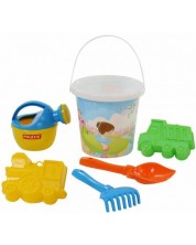 Детски плажен комплект Polesie Toys - 6 елемента, асортимент