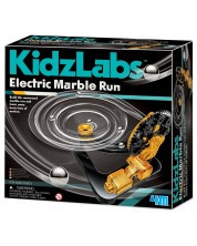 Игрален комплект 4M Kidz Labs - Електрическа писта за мраморни топчета