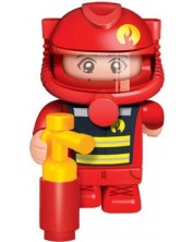 Детска играчка BanBao - Мини фигурка Пожарникар, 10 cm