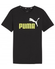 Детска тениска Puma - Essentials+ Two-Tone Logo , черна