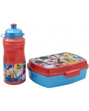 Детски комплект Stor - Mickey Mouse, бутилка и кутия за храна -1