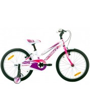 Детски велосипед SPRINT - Calypso, 20", 242 mm, розов/бял -1