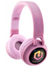 Детски слушалки PowerLocus - Buddy, безжични, розови