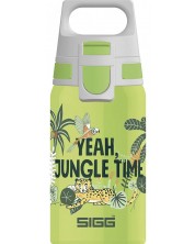 Детска бутилка за вода Sigg Shield One - Jungle, 0.5 L -1