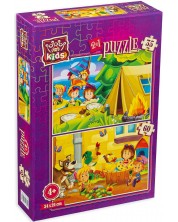 Детски пъзел Art Puzzle 2 в 1 - Летни забавления -1