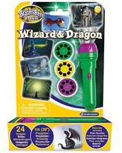 Детска играчка Brainstorm - Фенерче с прожектор, Дракони и магьосници -1