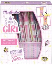 Детски комплект за татуировки Martinelia - Super Girl  -1