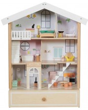 Детска дървена къща за кукли Classic World -1